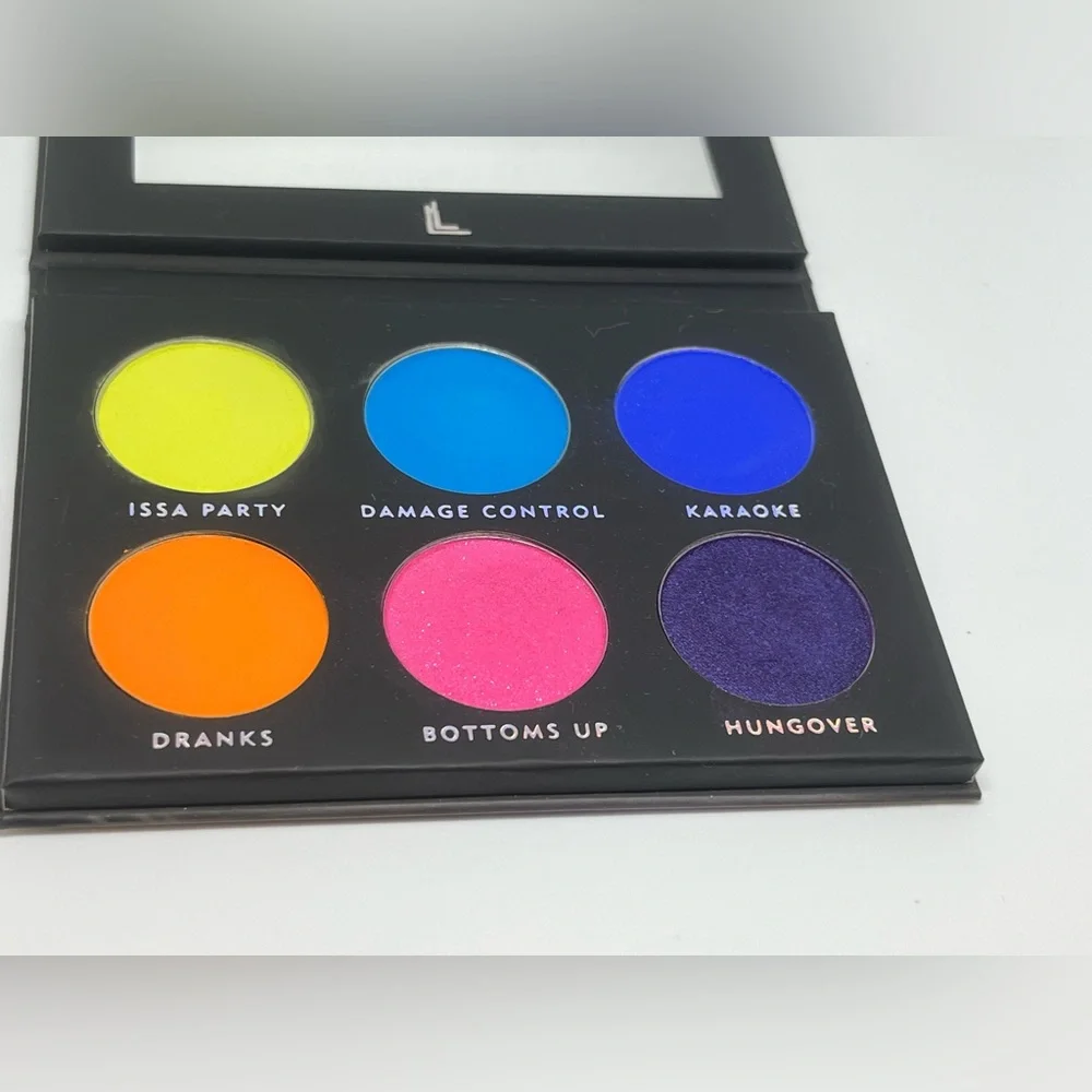 Laura Lee Party Animal Eyeshadow Palette & Wet n Wild Angled & Smoky Liner Brush